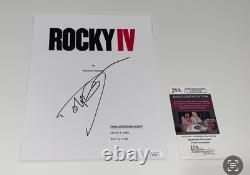Dolph Lundgren Signed Rocky IV Full Movie Script Jsa Coa