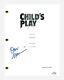Don Mancini Signed Autograph Child's Play Movie Script Chucky Director Acoa Coa