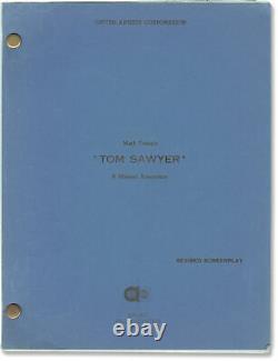 Don Taylor TOM SAWYER Original screenplay for the 1973 film 1972 #146887