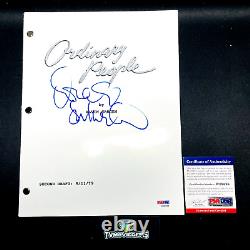 Donald Sutherland Signed Ordinary People Full Page Movie Script Screenplay / Psa