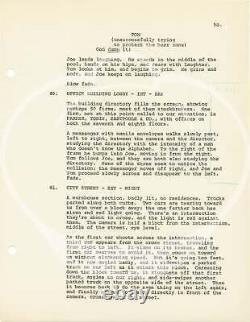 Donald Westlake COPS AND ROBBERS Original screenplay for the 1973 film #160009