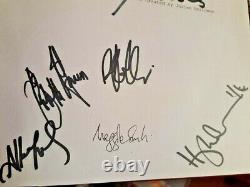 Downton Abbey Movie Screenplay Script Signed Maggie Smith & Cast Leather Promo