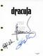 Dracula A Love Story Cast Signed Movie Script Luc Besson Christoph Waltz X3 Acoa