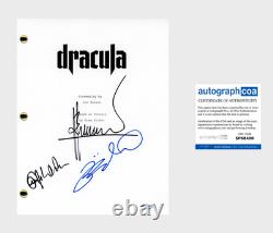 Dracula A Love Story Cast Signed Movie Script Luc Besson Christoph Waltz x3 ACOA