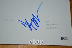 Dustin Hoffman Autographed The Graduate Movie Script Cover Beckett COA