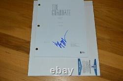 Dustin Hoffman Autographed The Graduate Movie Script Cover Beckett COA