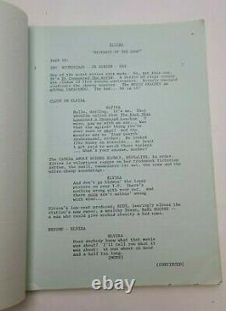 ELVIRA MISTRESS OF THE DARK / Sam Egan 1988 Screenplay, Cassandra Peterson film