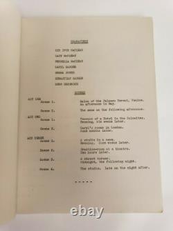 ESCAPE ME NEVER, Margaret Kennedy Broadway script used by Vanguard Films in 1944