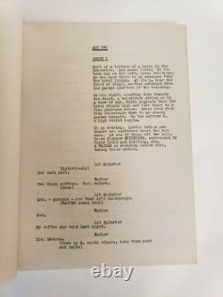 ESCAPE ME NEVER, Margaret Kennedy Broadway script used by Vanguard Films in 1944