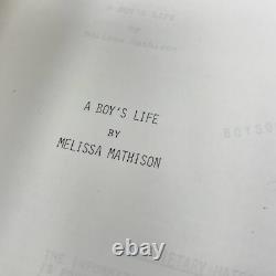 ET Movie Script Rare 1981 A Boys Life Original Willian Kotzwinkle Copy BOY00062