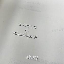 ET Movie Script Rare 1981 A Boys Life Original Willian Kotzwinkle Copy BOY00062