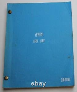 EVITA PERON / Ronald Harwood 1980 TV Movie Script Screenplay, Faye Dunaway