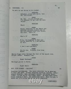 Early LETHAL WEAPON Movie Script 109pg Version Missing Cover