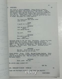 Early LETHAL WEAPON Movie Script 109pg Version Missing Cover