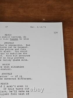 Earthquake (1974) Final Screenplay Feb 12 1974 George Fox Original Movie Script