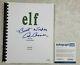 Ed Asner Santa Clause Autograph Signed Elf Movie Script 2003 Film Acoa Cert