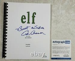 Ed Asner Santa Clause Autograph Signed ELF Movie Script 2003 Film ACOA Cert