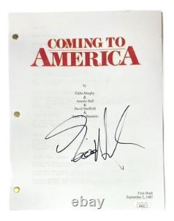 Eddie Murphy Signed Coming To America Movie Script JSA Hologram