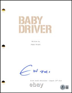 Edgar Wright Signed Autograph Baby Driver Movie Script Screenplay Beckett COA