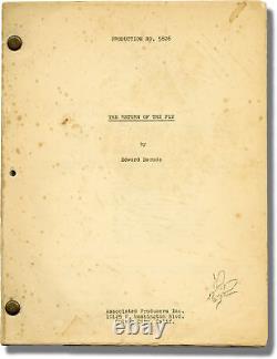Edward Bernds RETURN OF THE FLY Original screenplay for the 1959 film #145643