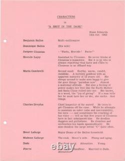 Elke Sommer Peter Sellers SHOT IN THE DARK Original screenplay for the #167069