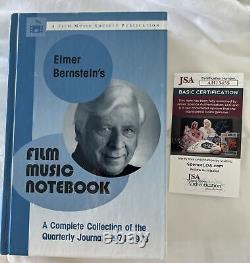 Elmer Bernstein's Film Music Notebook VERY RARE Signed 1st Edition JSA Certified