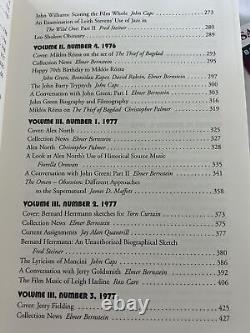 Elmer Bernstein's Film Music Notebook VERY RARE Signed 1st Edition JSA Certified