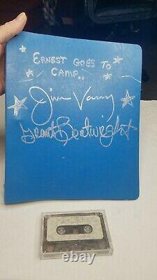 Ernest Goes To Camp Jim Varney Ernest P Worrell Movie Script Autographed