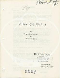 Evel Knievel VIVA KNIEVEL Original screenplay for the 1977 film 1976 #149074