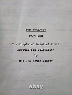 Exorcist Movie Script (1998) William Peter Blatty Script for Unmade Mini-Series