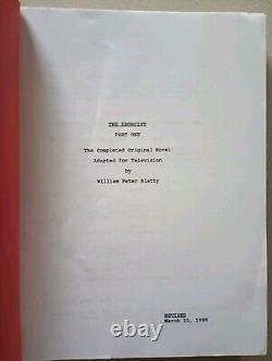 Exorcist Movie Script (1998) William Peter Blatty Script for Unmade Mini-Series