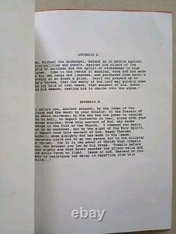 Exorcist Movie Script (1998) William Peter Blatty Script for Unmade Mini-Series