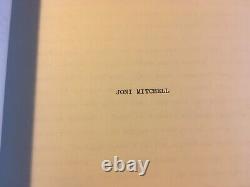 Extremely Rare 1982 Love Early Draft Script Joni Mitchell Only Foray In Film