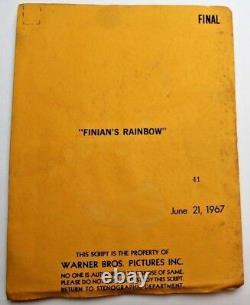 FINIAN'S RAINBOW / E. Y. Harburg 1967 Movie Script Musical, Francis Ford Coppola