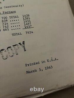FLIPPER 1963 Original Movie Continuity Script Studio Copy Screenplay MGM