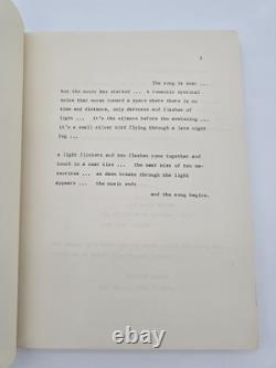 FOREVER / Floyd Mutrux 1977 Unproduced Screenplay Movie Script