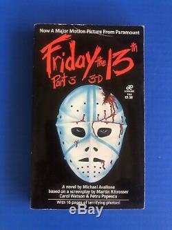 FRIDAY THE 13TH Part 3 Horror Movie Book with Photos 1982 JASON VOORHEES