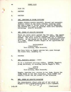 FUNNY FACE film script #114 revised final white March 21, 1956 by Leonard Gershe