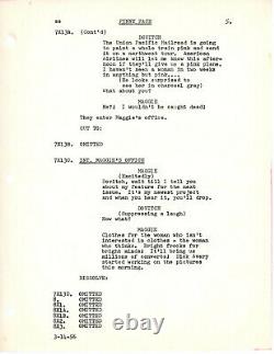 FUNNY FACE film script #114 revised final white March 21, 1956 by Leonard Gershe