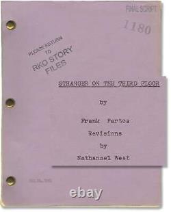 Film scripts STRANGER ON THE THIRD FLOOR Original screenplay for the #153773