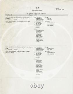 Film scripts TERMINATOR 2 JUDGMENT DAY Archive of material for the 1991 #139828