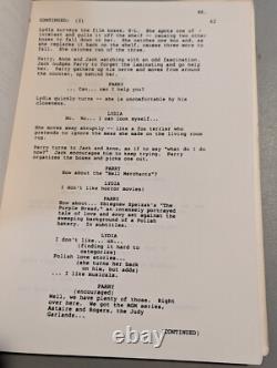 Fisher King 1991 Original Movie Script Revised Robin Williams Jeff Bridges