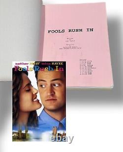 Fools Rush In Salma Hayek Original Script Screenplay Color Revisions Movie Prop