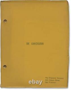Francis Ford Coppola CONVERSATION Original screenplay for the 1974 film #160127