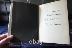 Frank Capra Autographed Book Hollywood Movie Director JSA Name Above The Title