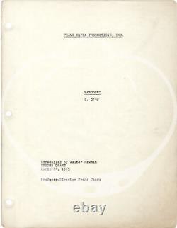 Frank Capra MAROONED Original screenplay for an unproduced film 1965 #150580