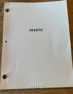 Frantic Movie Original Screenplay Script Harrison Ford