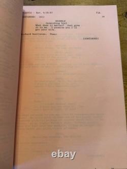 Frantic Movie Original Screenplay Script Harrison Ford
