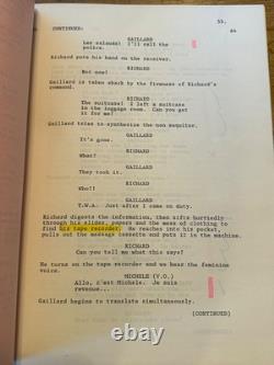 Frantic Movie Original Screenplay Script Harrison Ford