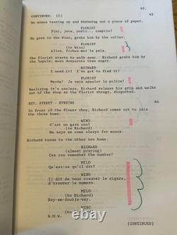 Frantic Movie Original Screenplay Script Harrison Ford